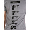 Gun Logo Siebdruck Fashion Custom Cotton Sommer Günstige Großhandel Männer T-Shirt